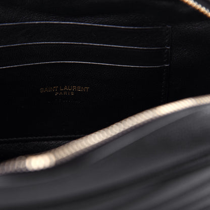 Saint Laurent Grain De Poudre Matelasse Monogram Mini Lou Camera Bag Black 6 of 11