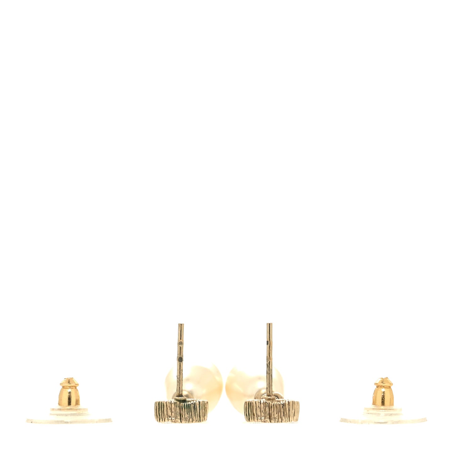 Pearl CC Teardrop Earrings Gold
