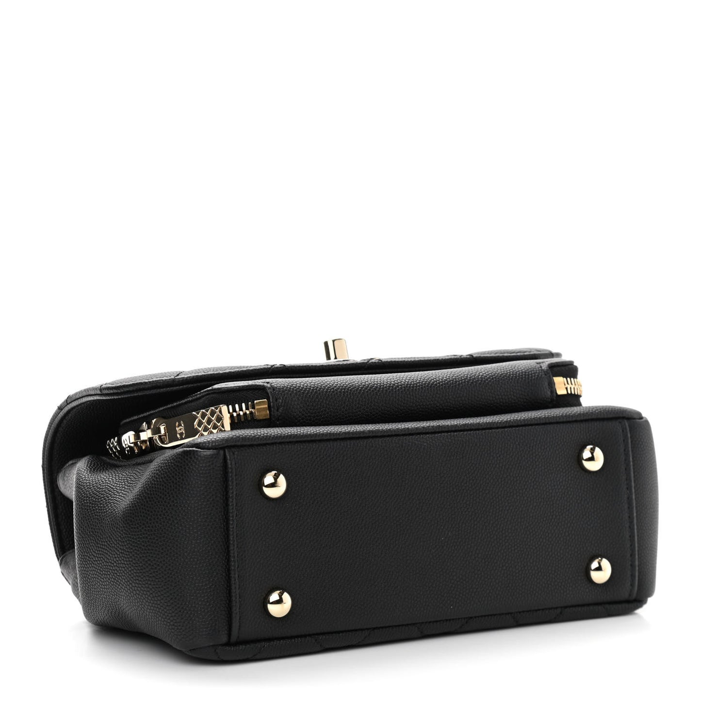 Caviar Quilted Small Business Affinity Flap Black