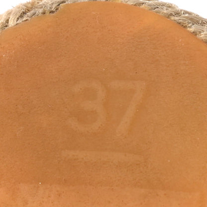 Chanel Lambskin CC Espadrilles 37 White Black 9 of 11