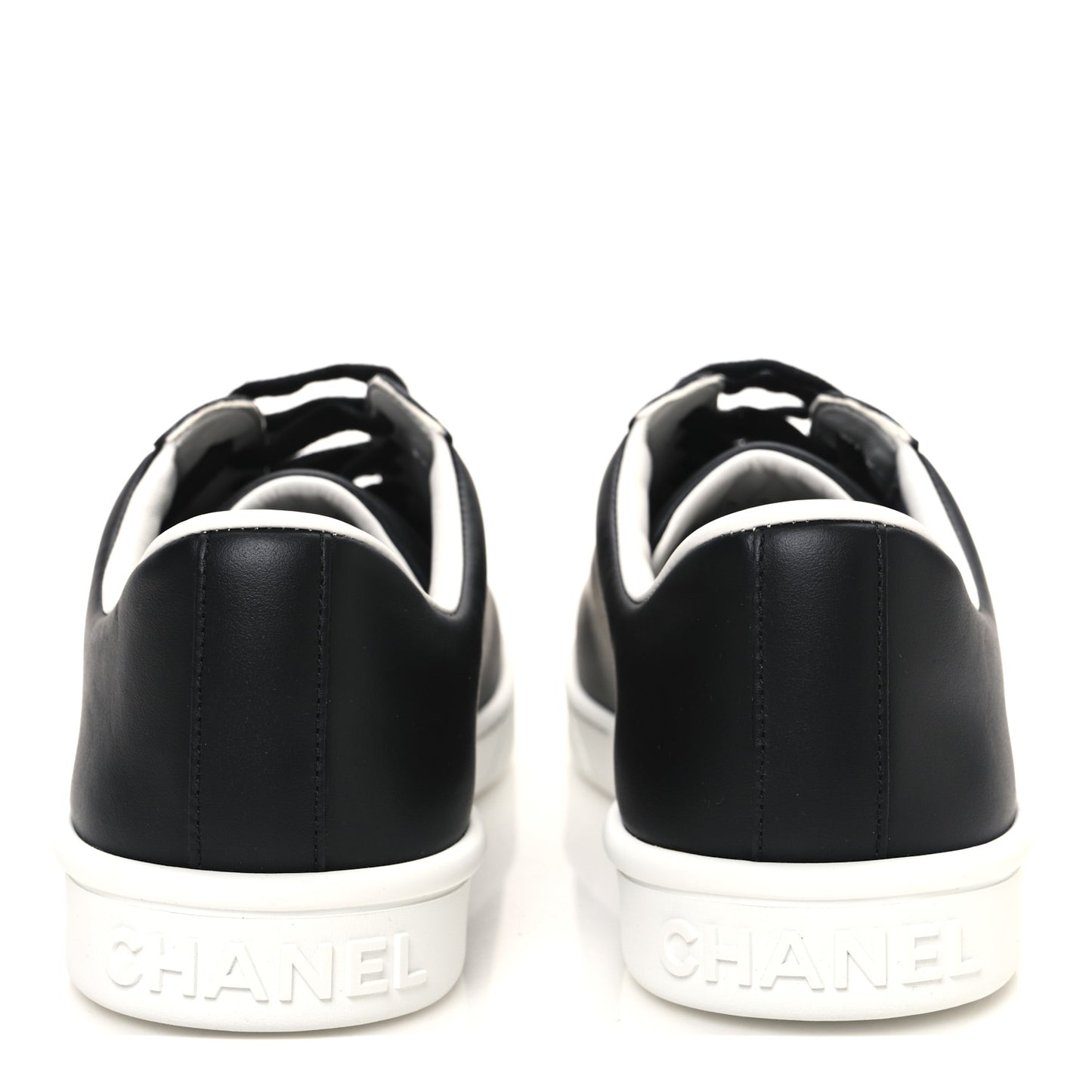 Calfskin CC Womens Sneakers 41 Black