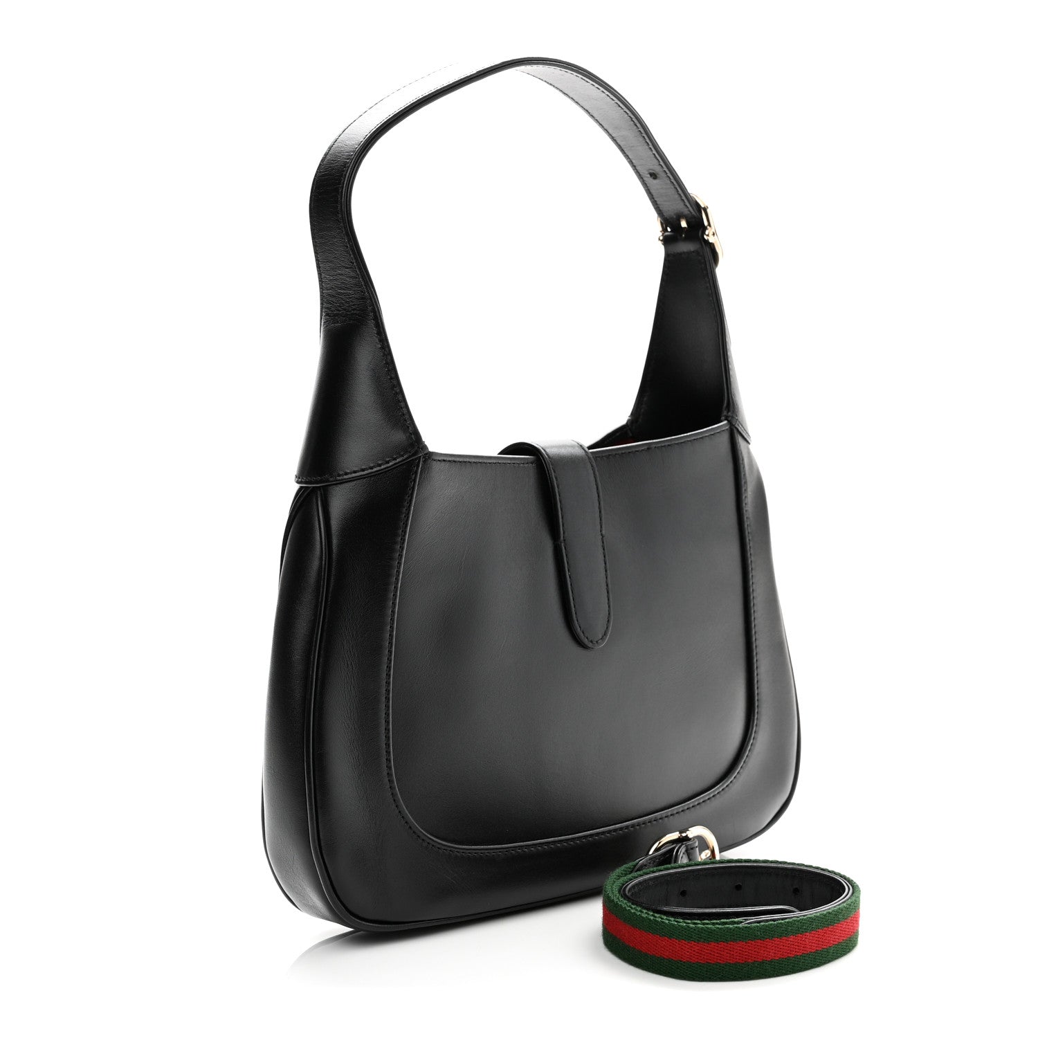 Gucci Calfskin Small Jackie Shoulder Bag Black 3 of 10