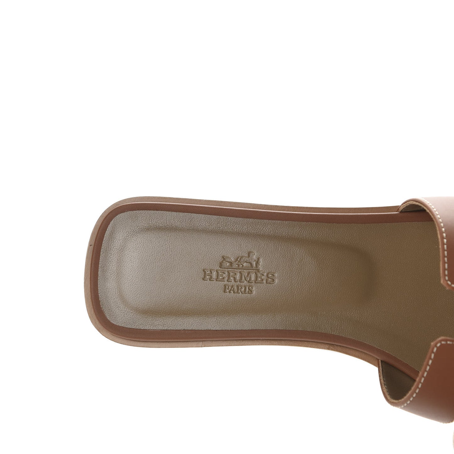 Box Calfskin Oran Sandals 38 Gold