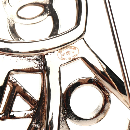 Chanel Metal Crystal Bow-tiful CC Brooch Gold 4 of 4