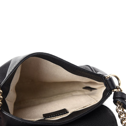 Gucci Pebbled Calfskin Small Soho Flap Crossbody Black 5 of 13