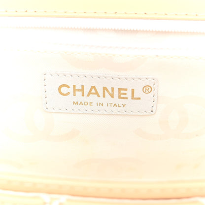 Chanel Calfskin Quilted Wild Stitch Top Handle Flap Beige 6 of 9
