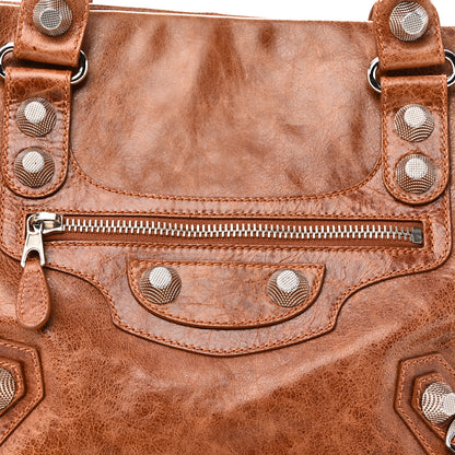 Balenciaga Agneau Giant 21 Silver Hardware Mid Day Brown 8 of 10