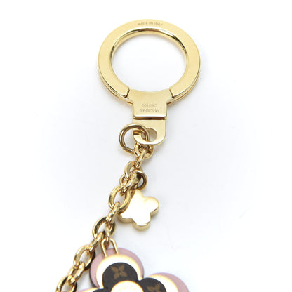 Louis Vuitton Brass Monogram Blooming Flowers Bag Charm Key Holder Rose Ballerine 4 of 5