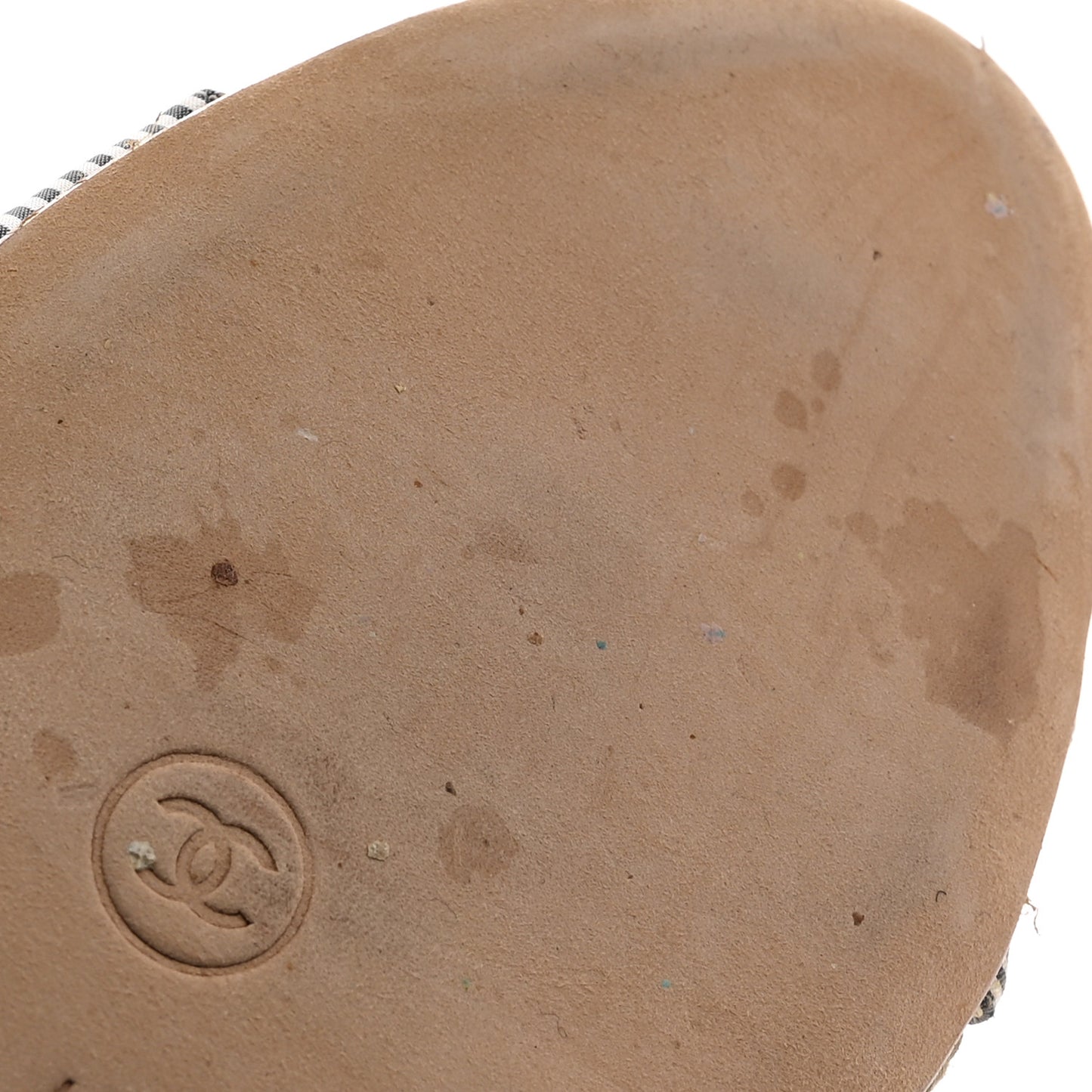 Fabric CC Espadrille Sandals 40 Beige