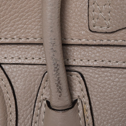 Celine Drummed Calfskin Nano Luggage Dune 14 of 18