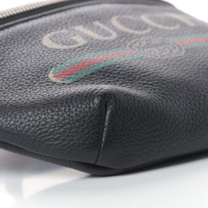 Gucci Grained Calfskin Small Logo Belt Bag Black 8 of 9