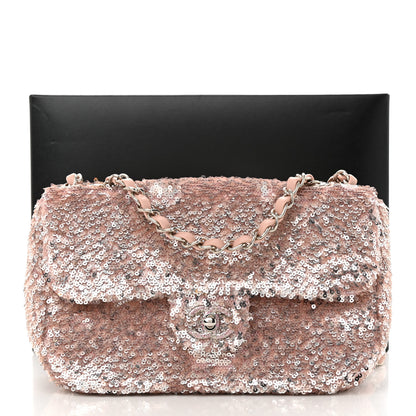 Chanel Sequin Mini Flap Light Pink Silver 11 of 11