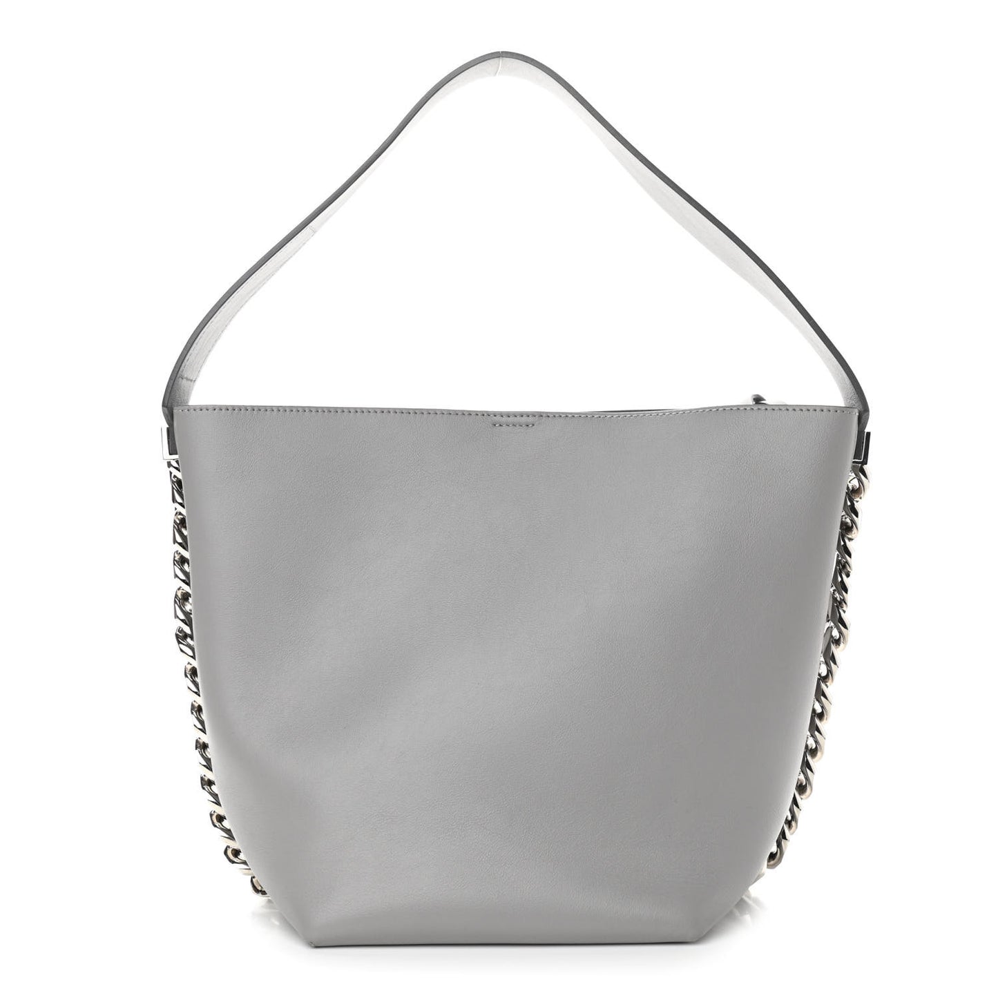 Calfskin Infinity Bucket Bag Grey
