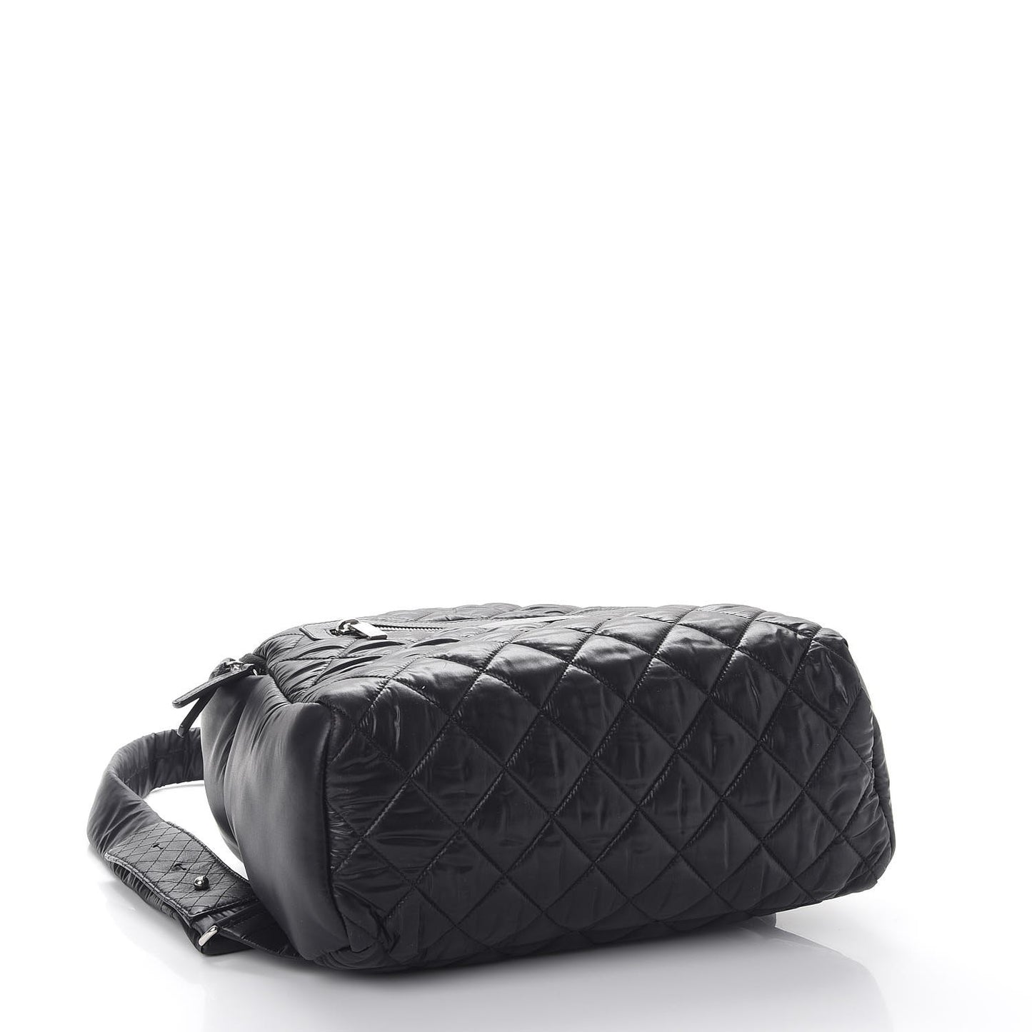Nylon Quilted Coco Cocoon Backpack Black