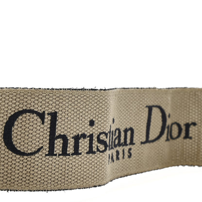 Christian Dior Canvas Embroidered Shoulder Strap Blue 6 of 7