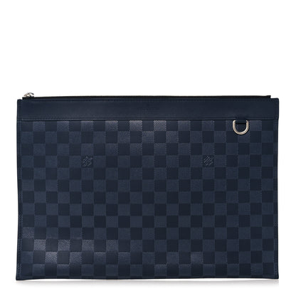 Louis Vuitton Damier Infini Discovery Pochette GM Astral Silver 1 of 9