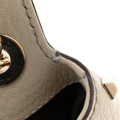 Gucci Pebbled Calfskin Bamboo Chain Bag White 11 of 12