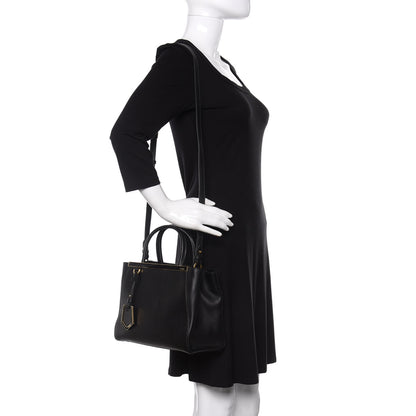 Fendi Vitello Elite Petite 2Jours Tote Black 2 of 10