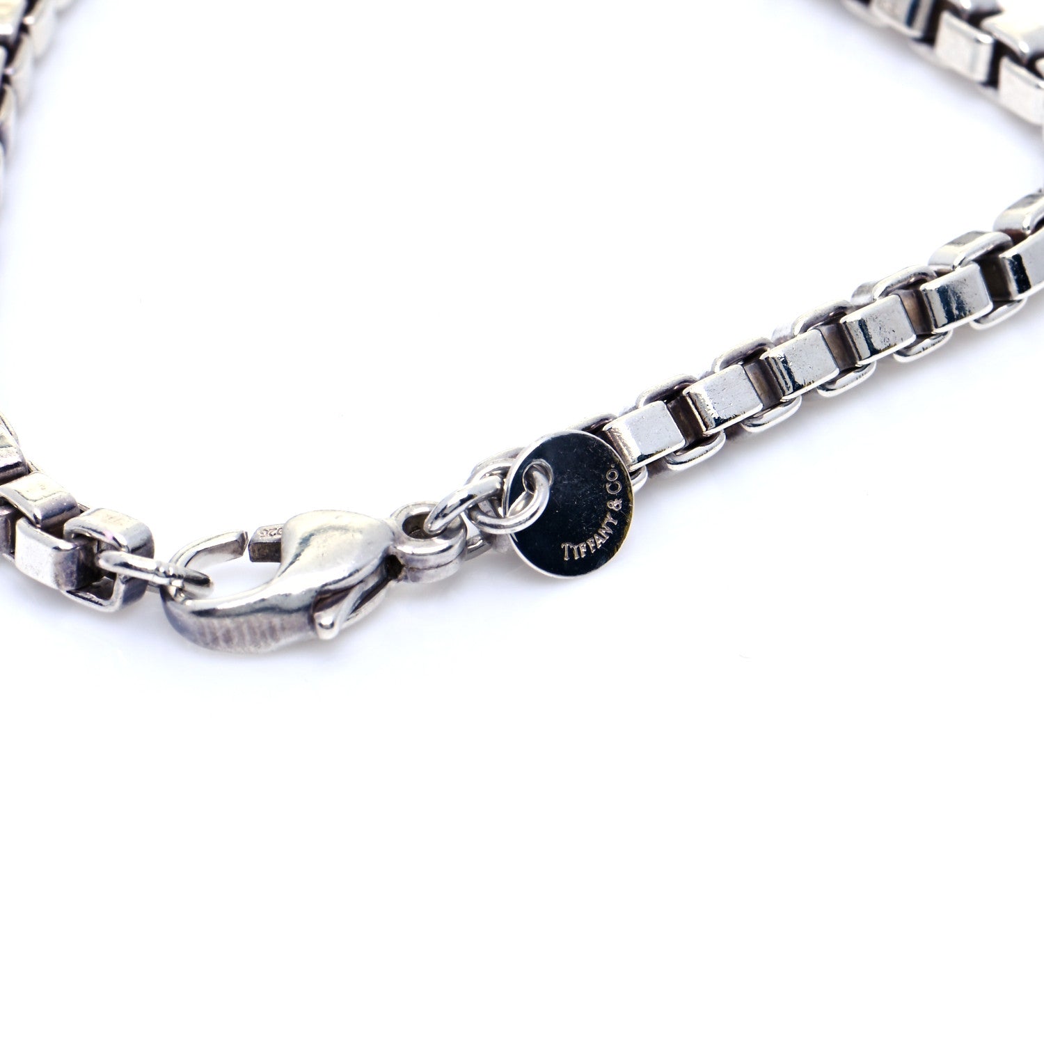 Tiffany Sterling Silver 4mm Venetian Link Bracelet 4 of 6