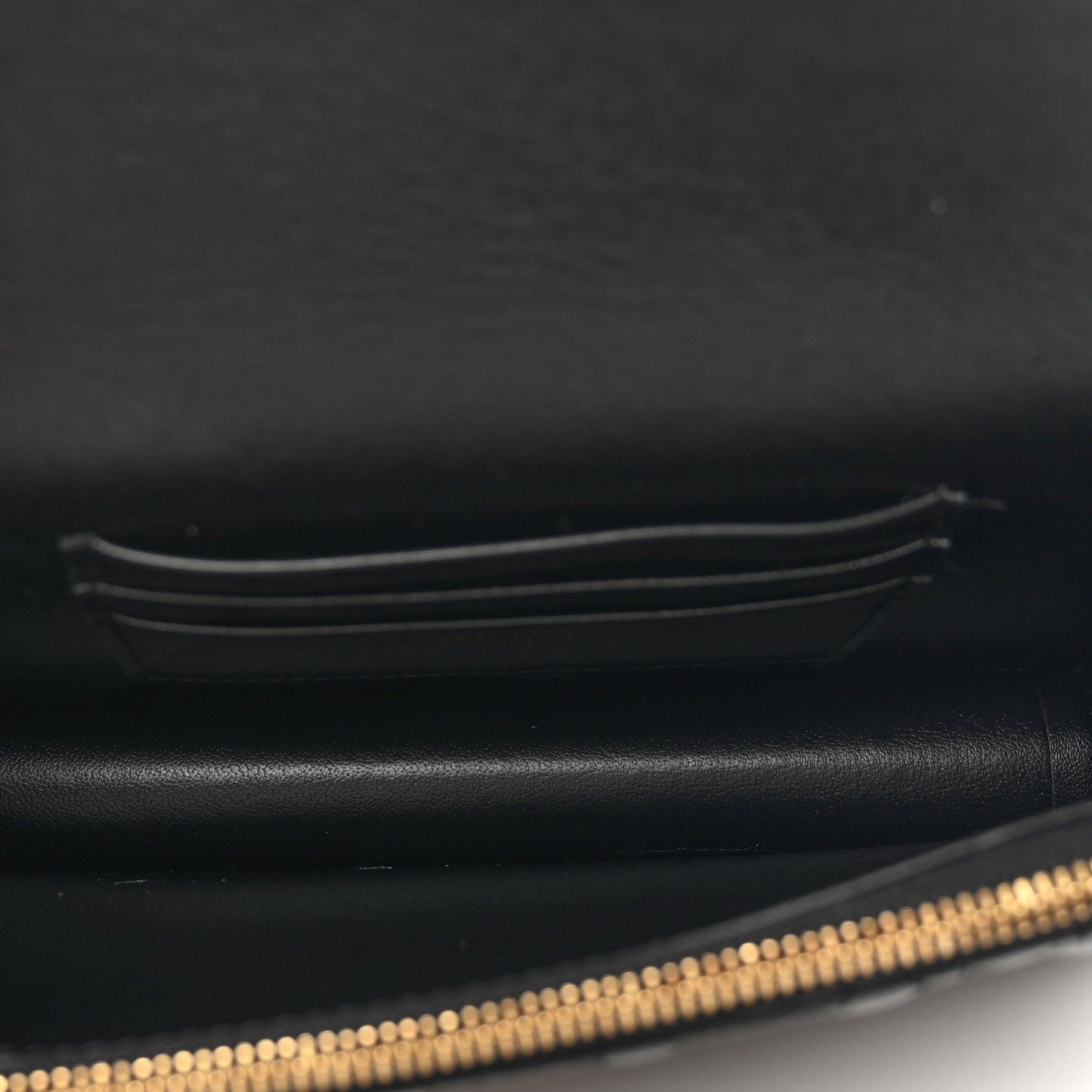 Nappa Quilted Virtus Clutch Bag Black