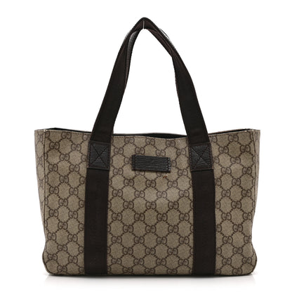 Gucci GG Plus Monogram Small Tote Dark Brown 1 of 10