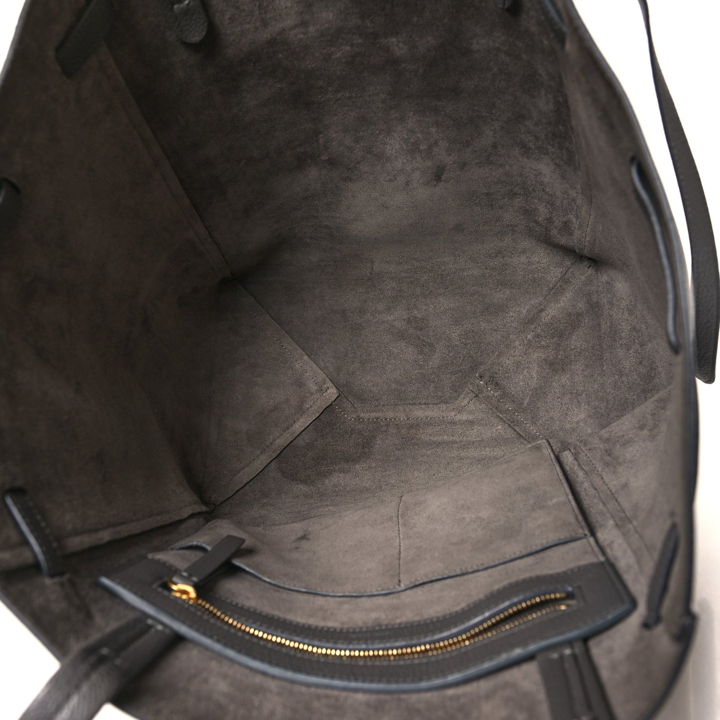 Soft Grained Calfskin Small Belt Cabas Phantom Grey