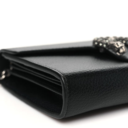 Gucci Calfskin Mini Dionysus Chain Wallet Black 9 of 10