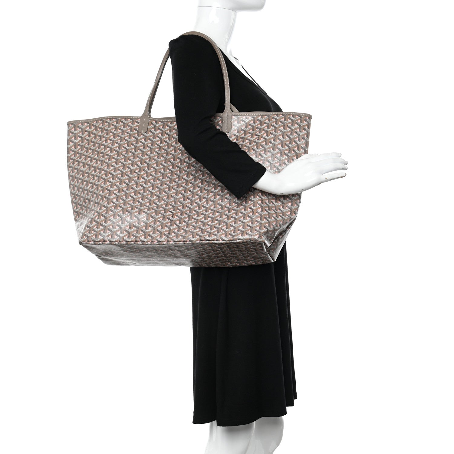 Goyard Goyardine Saint Louis Claire Voie GM Grege Powder Pink 2 of 11