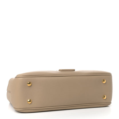 Burberry Trench Calfskin Medium DK88 Top Handle Bag Honey 4 of 11