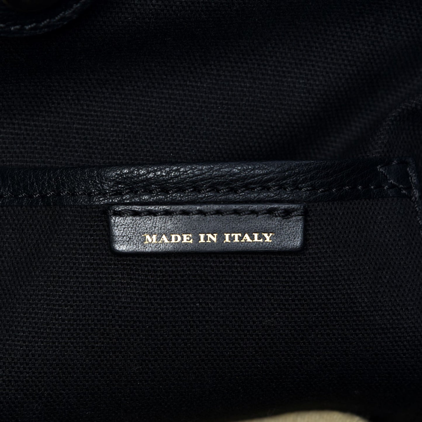 Grainy Calfskin House Check Small Canterbury Black