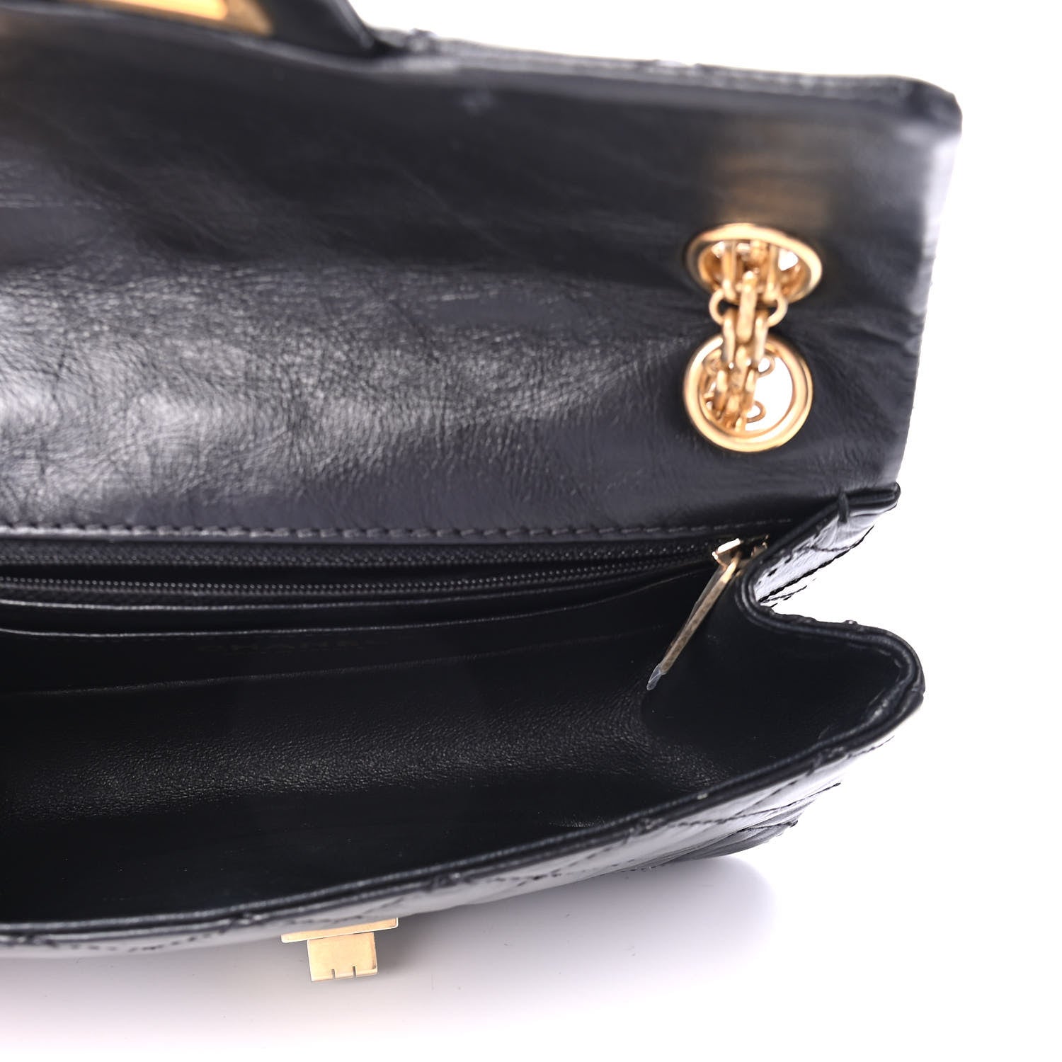 Chanel Aged Calfskin Quilted 2.55 Reissue Mini Flap Black 4 of 5