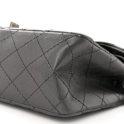 Chanel Metallic Sheepskin Quilted 2.55 Reissue 225 Flap Charcoal 10 of 10