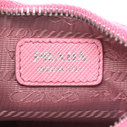 Prada Tessuto Nylon Saffiano Mini Re-Edition 2000 Shoulder Bag Begonia 8 of 9