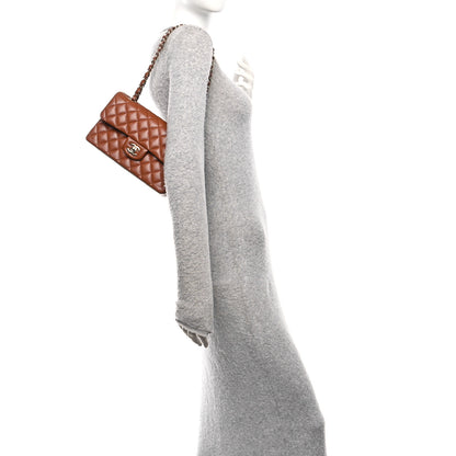 Chanel Caviar Quilted Small Double Flap Light Brown 2 of 11
