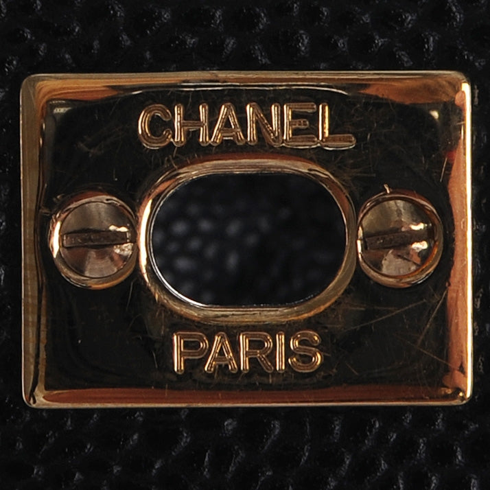 Caviar Kelly Flap Black