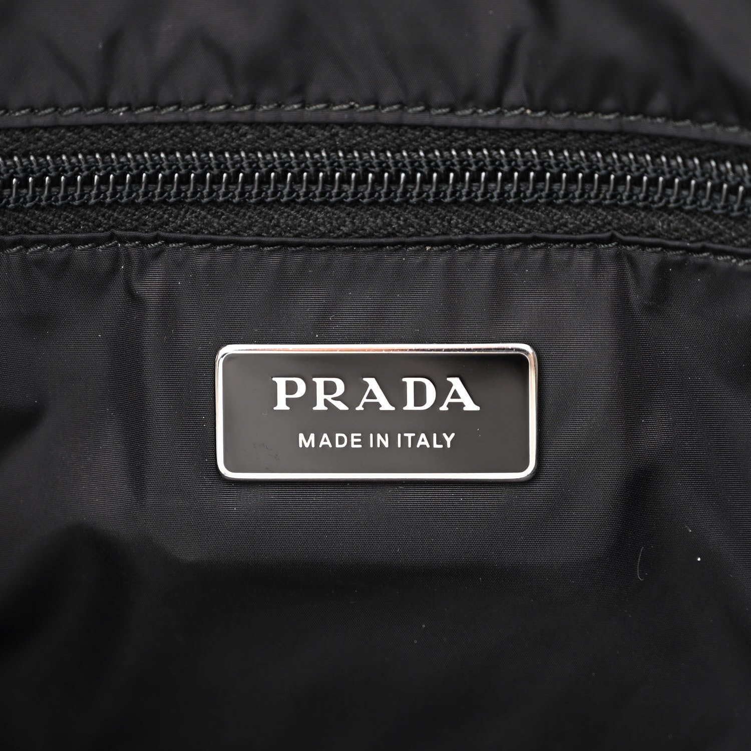 Prada Tessuto Nylon Lips Tote Black 6 of 10