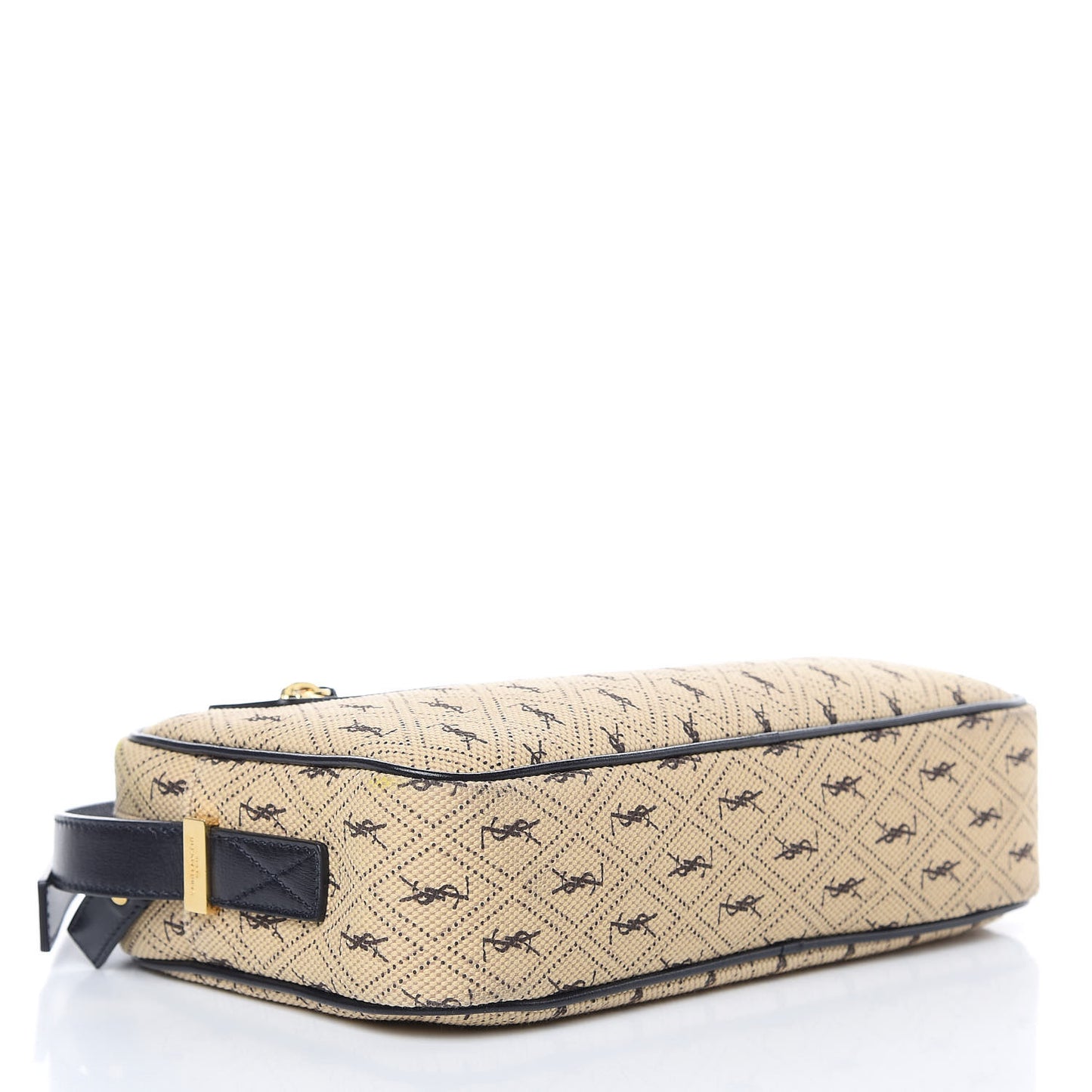 Canvas Monogram All Over Camera Bag Beige