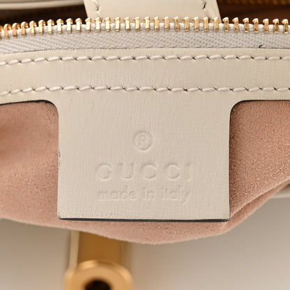 Gucci Boarded Dyana Lux Calfskin Small Jackie 1961 Hobo Mystic White 6 of 11