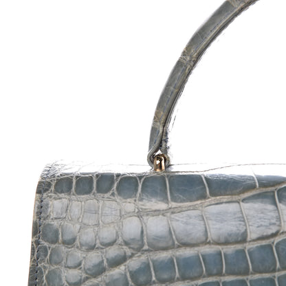Chanel Alligator Jumbo Kelly Flap Blue 15 of 19