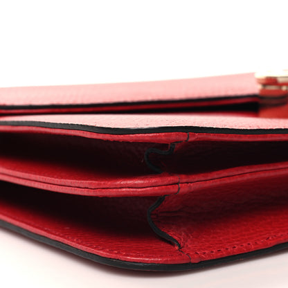 Gucci Dollar Calfskin Interlocking G Shoulder Bag Red 10 of 13