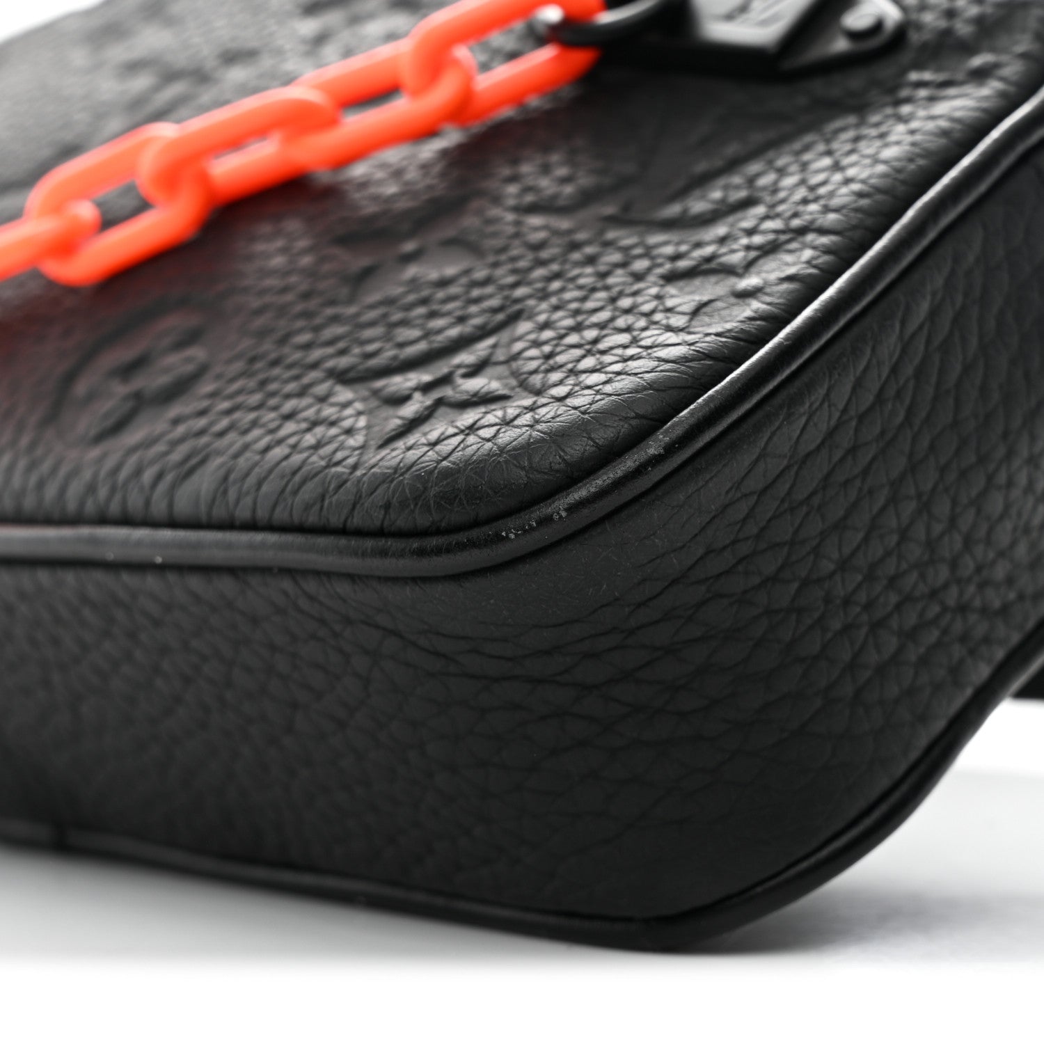 Louis Vuitton Taurillon Monogram Uniformes Solar Ray Soft Pochette Volga Belt Bag Black 9 of 9