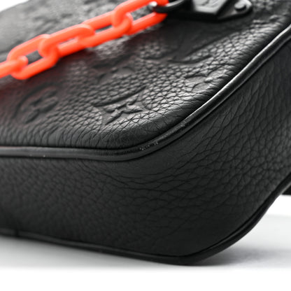 Louis Vuitton Taurillon Monogram Uniformes Solar Ray Soft Pochette Volga Belt Bag Black 9 of 9