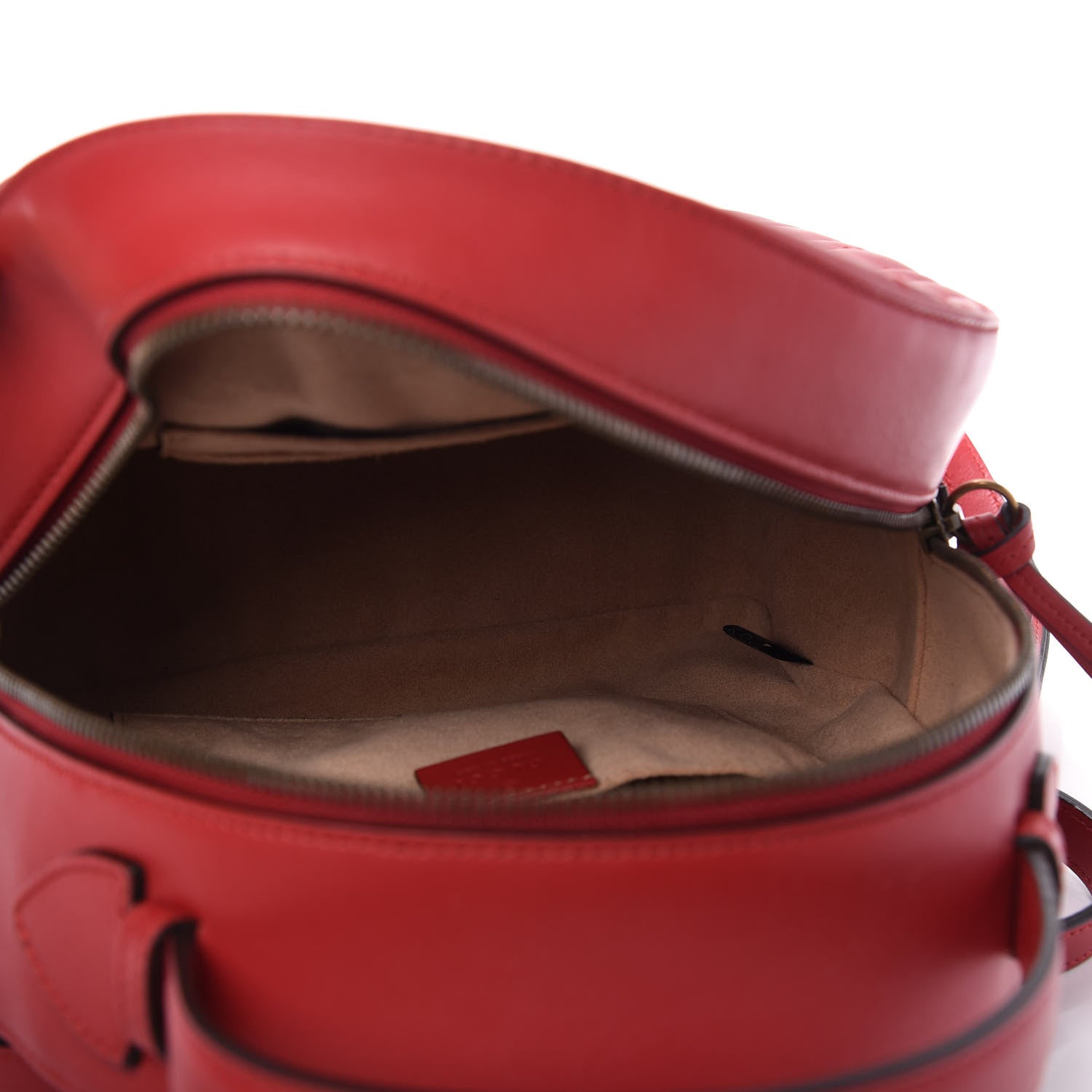 Gucci Calfskin Matelasse GG Marmont Dome Backpack Hibiscus Red 5 of 10