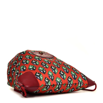 Gucci Cotton GG Wallpaper Neo Vintage Drawstring Backpack Vulcanic Red 6 of 8