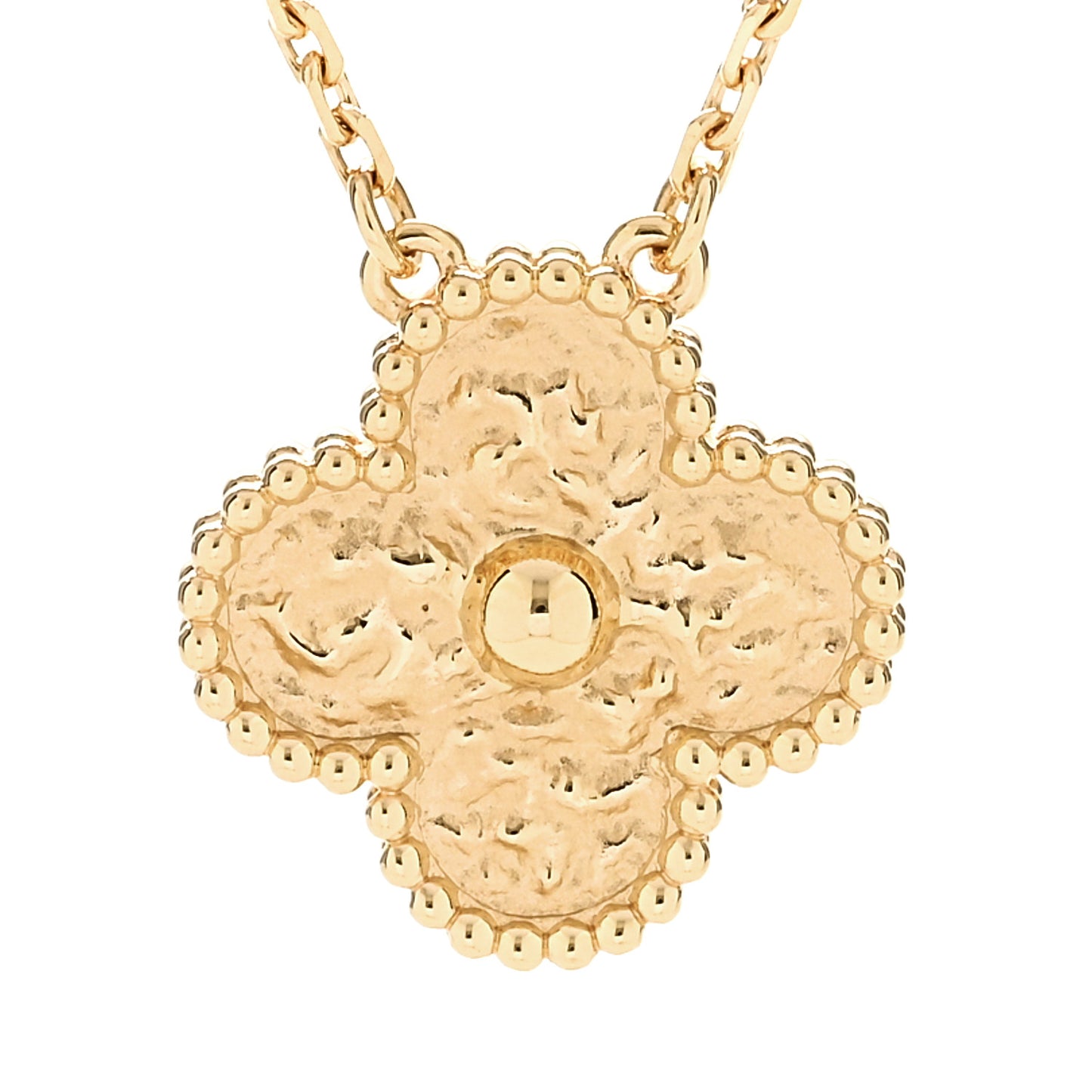 18K Yellow Gold Vintage Alhambra Pendant Necklace