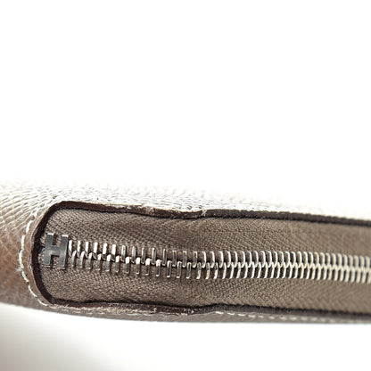 Hermes Epsom Silk'in Wallet Etoupe 9 of 10
