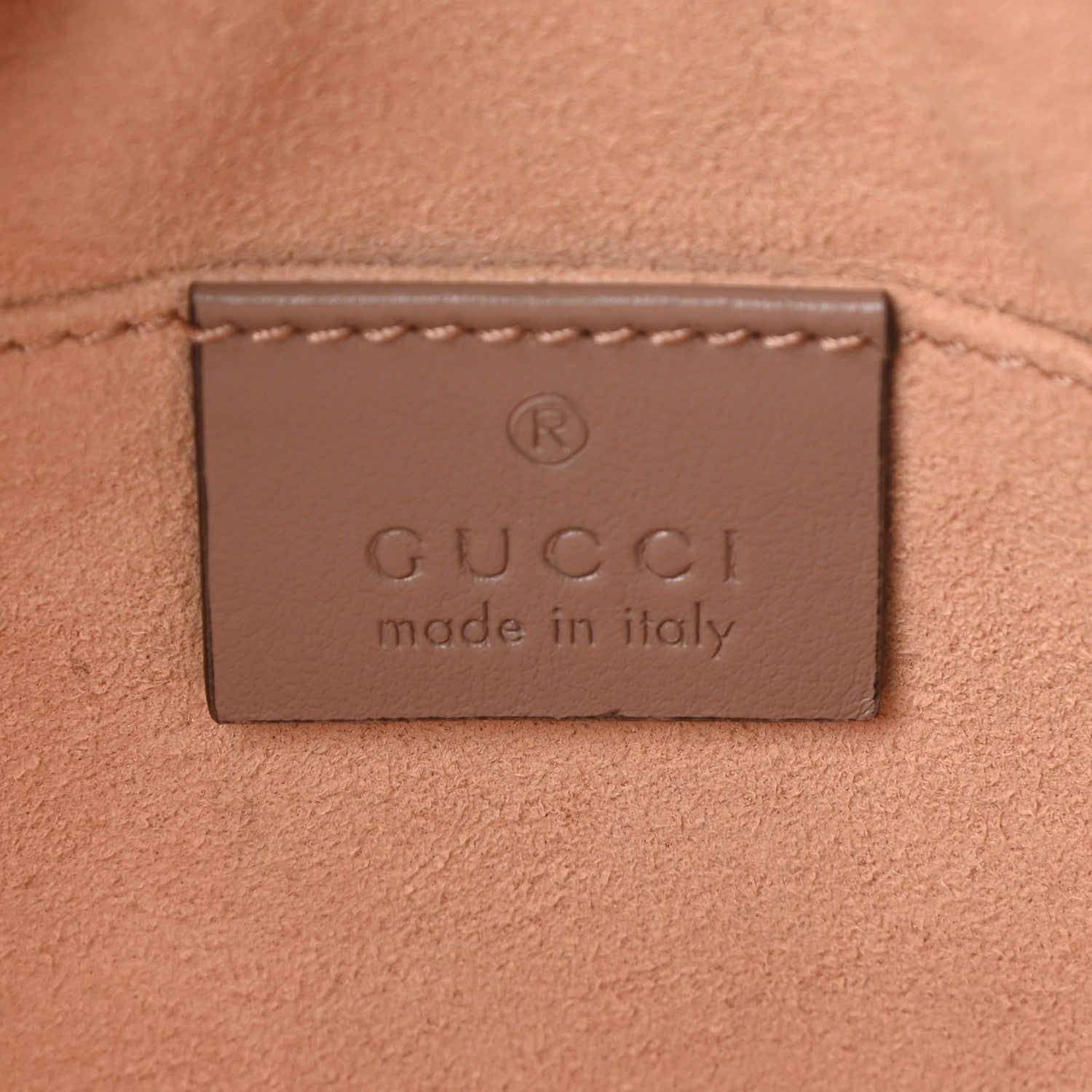 Gucci Calfskin Matelasse Mini GG Marmont Chain Shoulder Bag Porcelain Rose 6 of 9