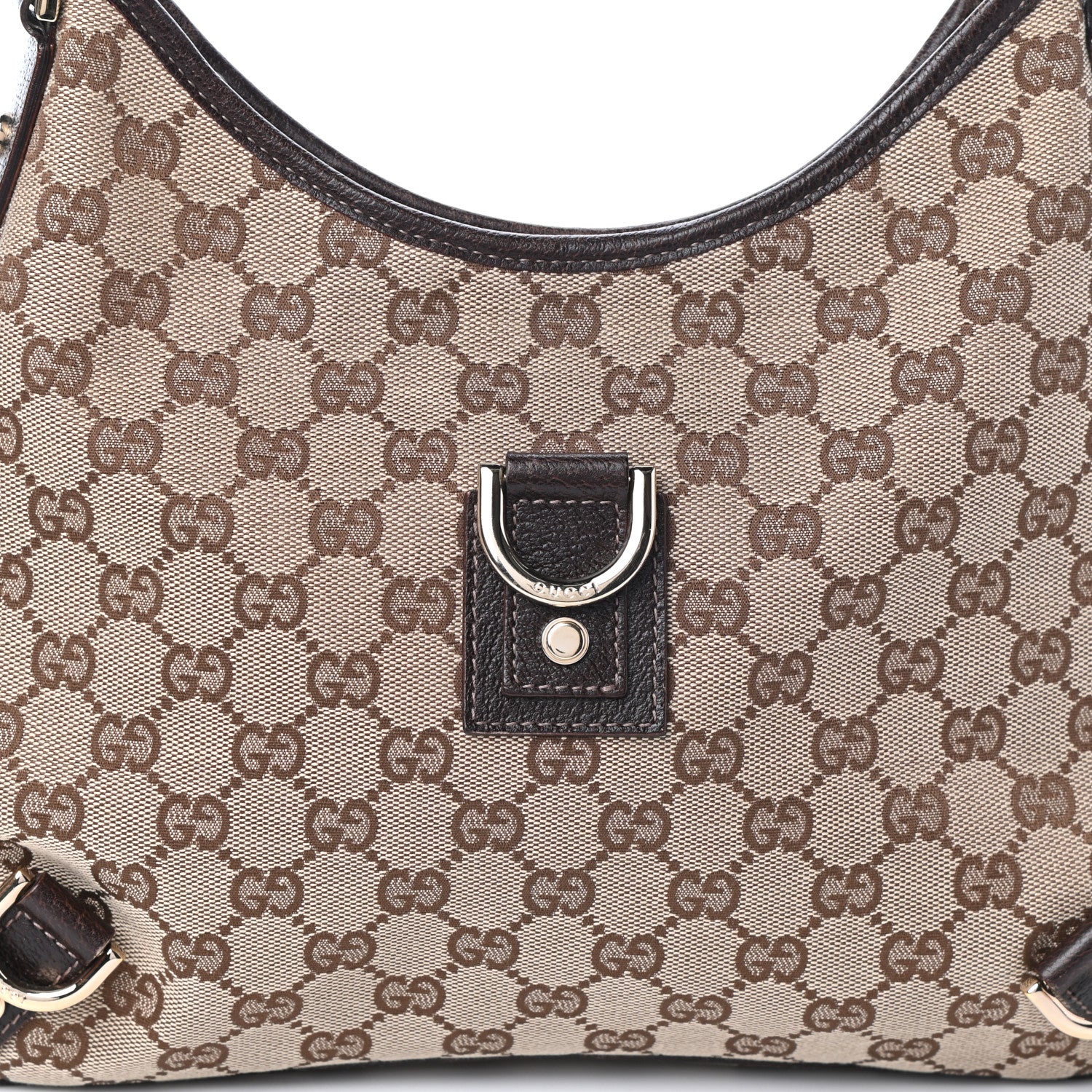 Gucci Monogram Medium Abbey D Ring Hobo Brown 7 of 9