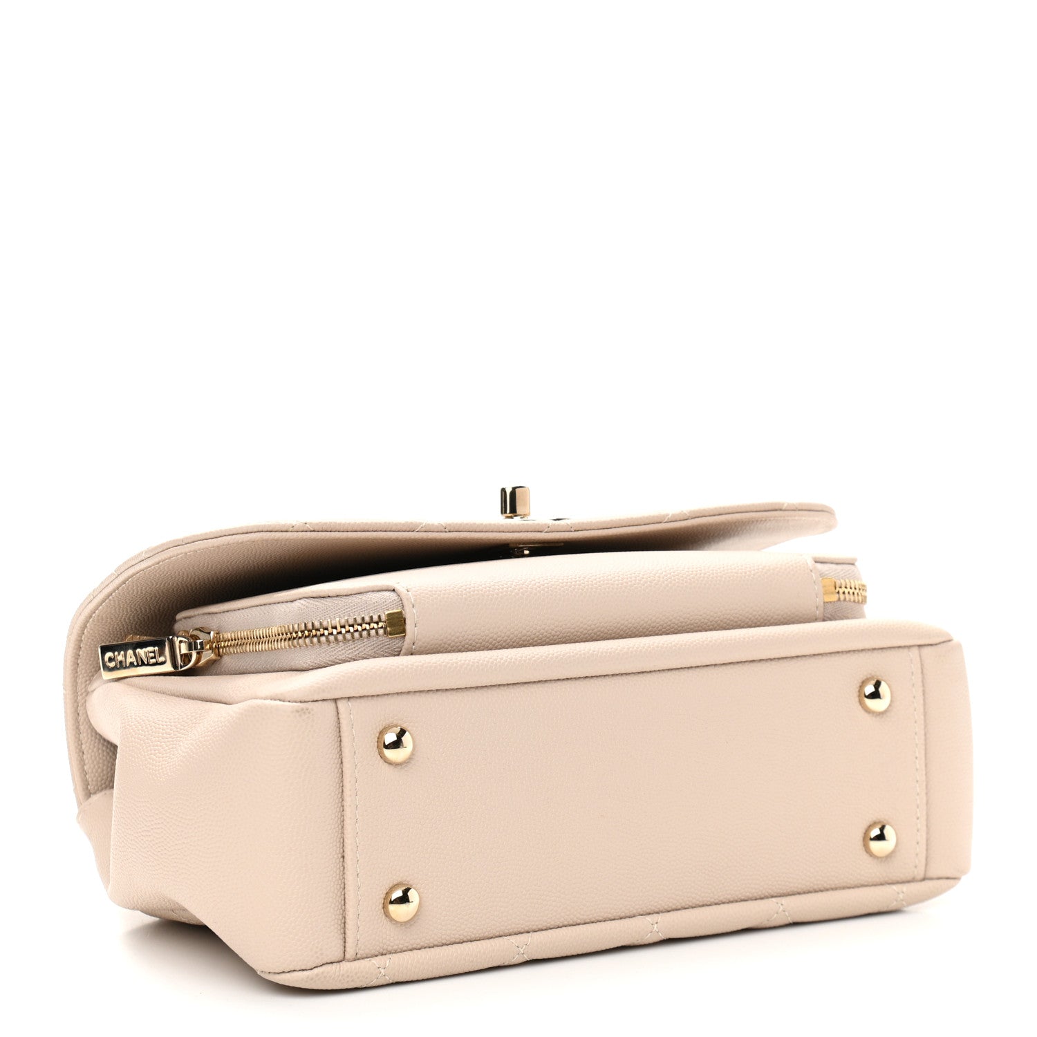 Chanel Caviar Quilted Medium Business Affinity Flap Beige 4 of 10