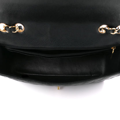 Chanel Caviar Quilted Jumbo Single Flap Black 5 of 12